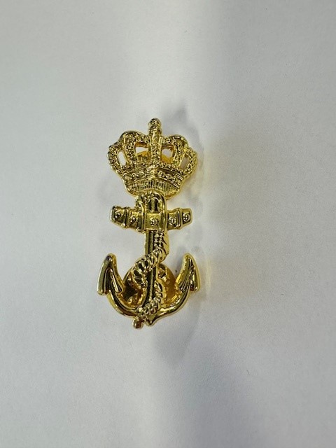 Minibaretembleem Gouden Anker Mariniers