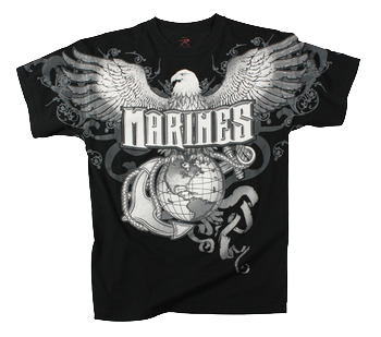 Printed Marines Eagle Tee