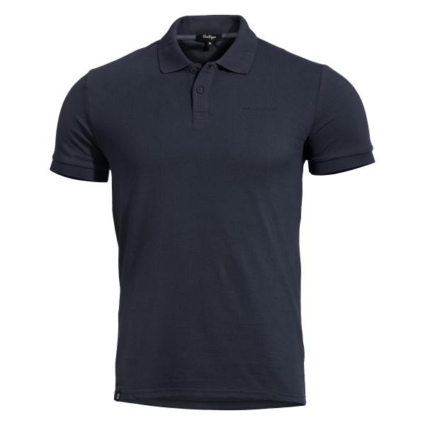 Pentagon Moth Piquet Polo Blue