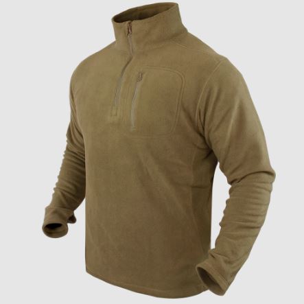 Condor 1/4 Zip Fleece Pullover Tan