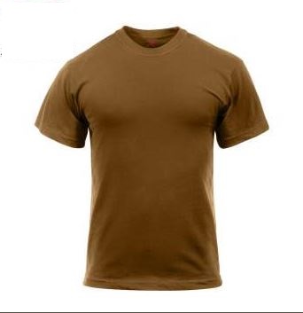 Military Tee Polycotton brown